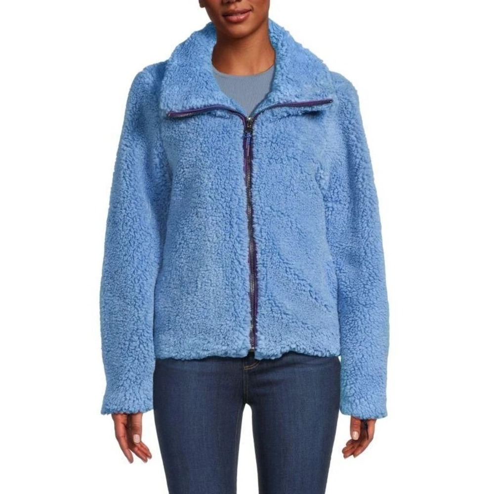 Women's Apparis Tamika Faux Fur‎ Jacket Marina Blue Sz Small